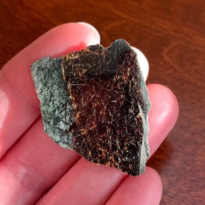 ASTROPHYLLITE Crystal 1.6&quot; - Raw Mineral with Flat Polished Top - 6.6g