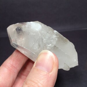 Arkansas DT QUARTZ CRYSTAL 2.8&quot; - Double Terminated - Rough Point - Natural Stone - Crystal Wand - Unpolished - Raw - Healing Crystal - 119g