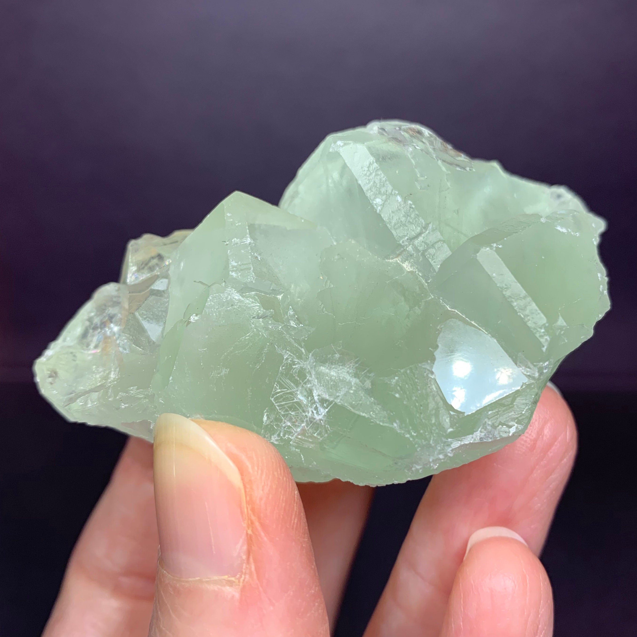 GREEN FLUORITE Crystal Cluster Raw Stone Natural Mineral Specimen  Healing Crystal Meditation Crystal 142g