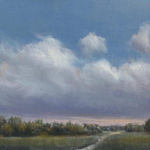 Original 5 X 7 Inch Oil Landscape Painting