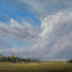 Original 6 X 8 Inch Oil Landscape Painting