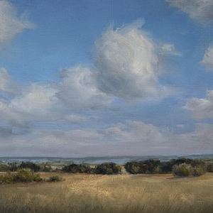 Original 6 X 8 Inch Oil Landscape Painting