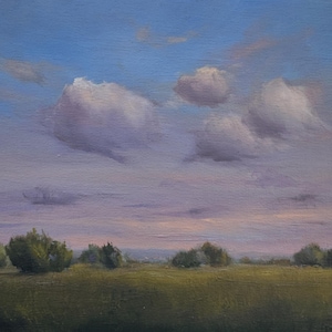 Original 6 X 8 Inch Oil Landscape Painting