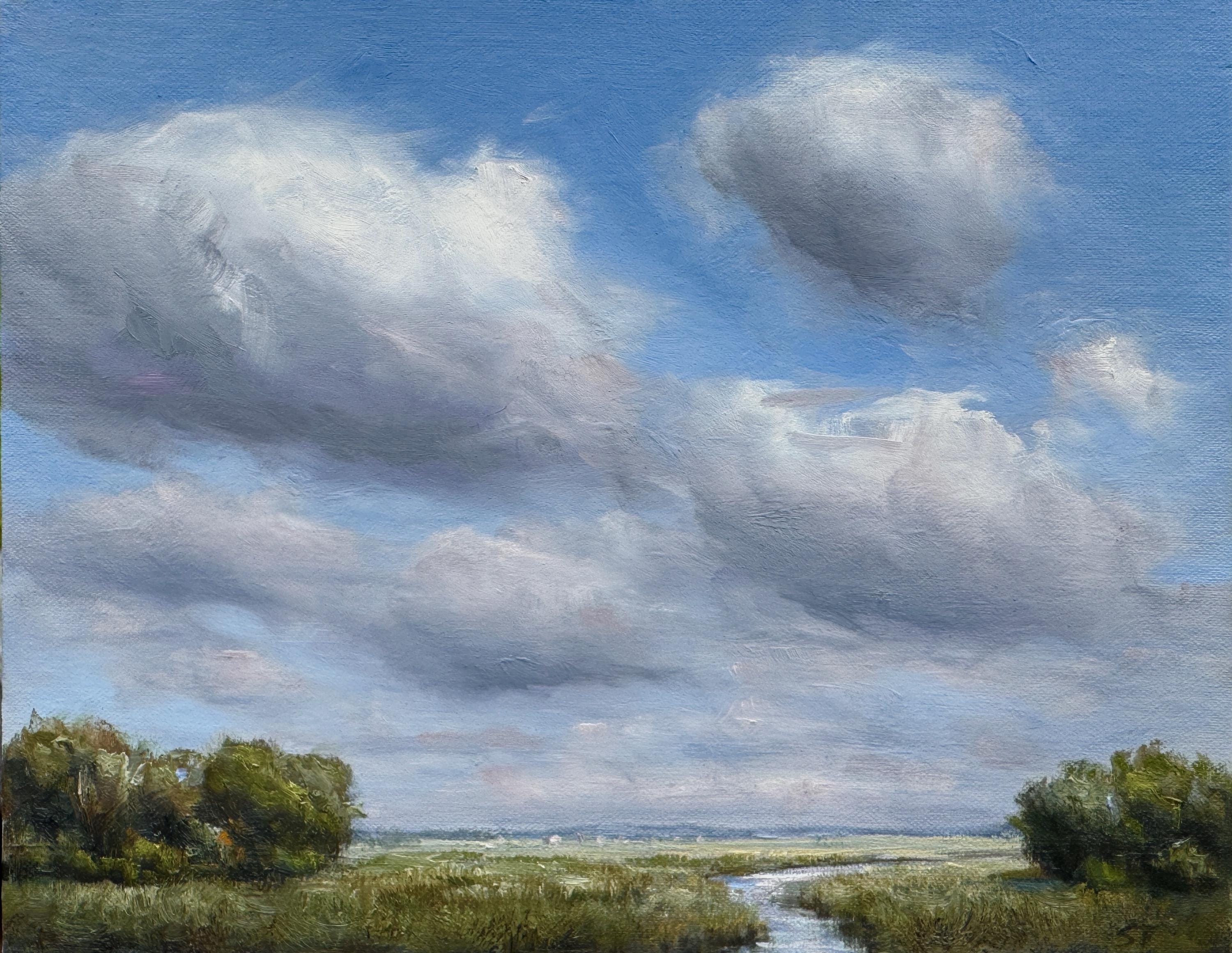 Original 8 X 10 Inch Oil Landscape Painting