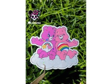 Care bear Holographic Stickers