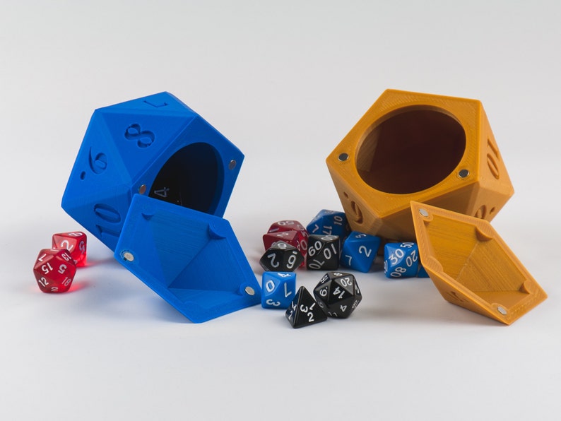D20 Dice Holder With Lid 3D Printed Dungeons and Etsy Ireland