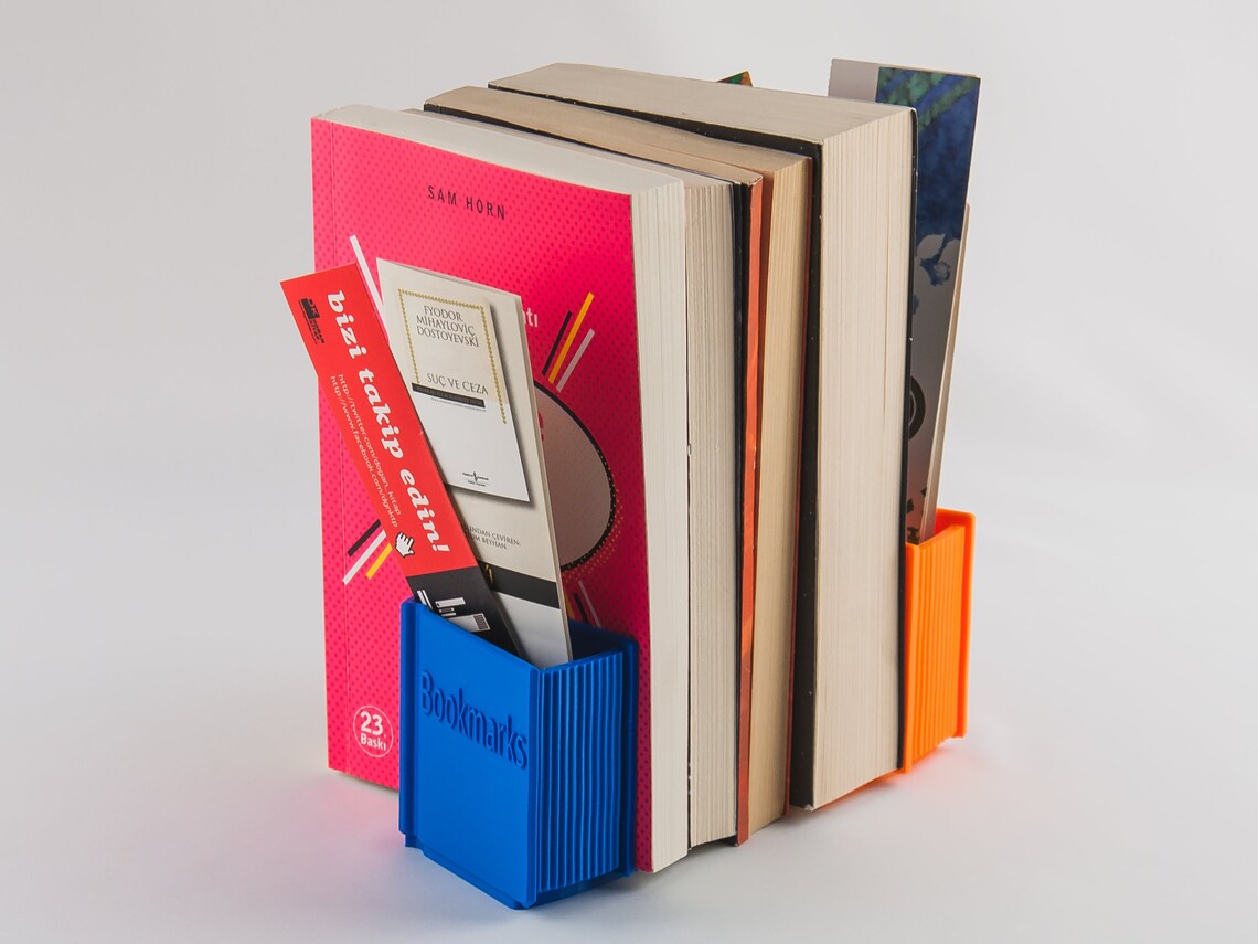 Bookend With Bookmark&pen Holder Book Shaped Nursery Etsy