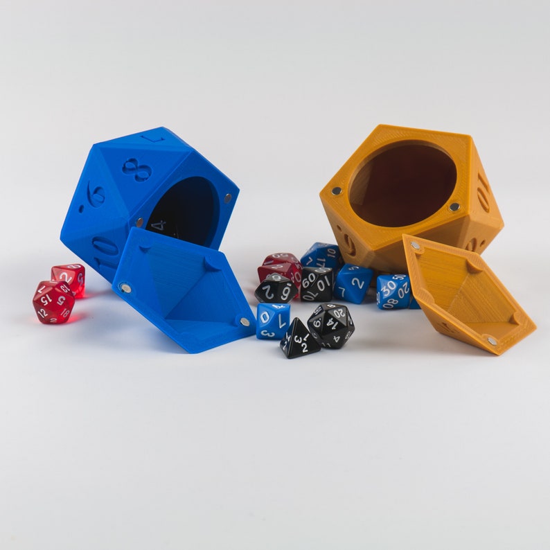 D20 Dice Holder with Lid 3D Printed Dungeons And Etsy