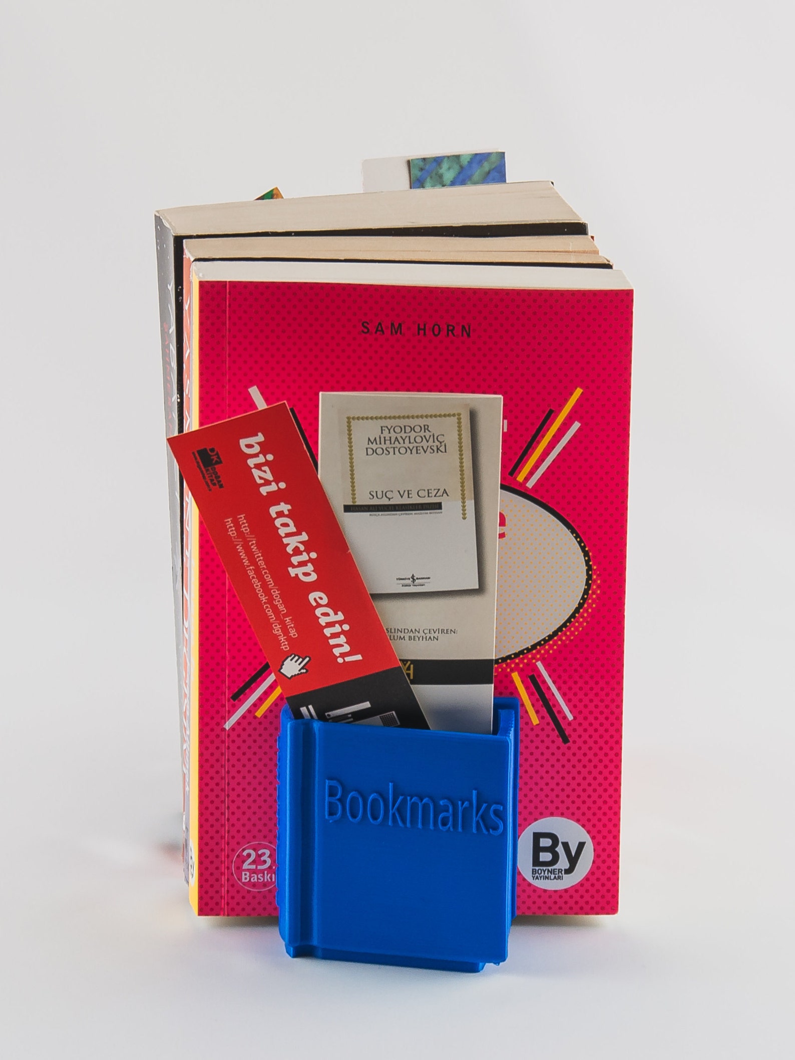 Bookend With Bookmark&pen Holder Book Shaped Nursery Etsy