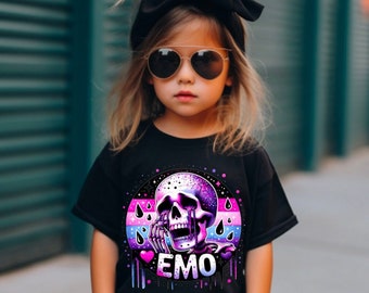 EMO Kids Shirt, Girls Graphic Tee, Emo Girls Shirt, Toddler Girls Shirt, Kids Graphic Tees