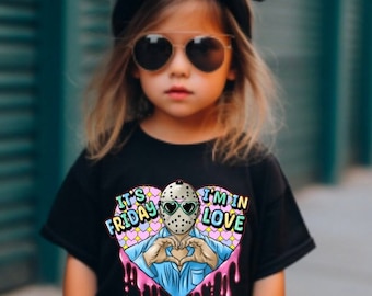 Its Friday I'm In Love Shirt, Horror Shirt for Kids, Jason Shirt for Kids, Friday the 13th Shirt, Friday 13th Shirt for Kids, Horror Toddler