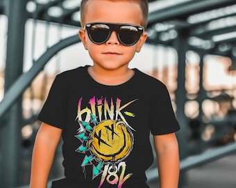 Blink 182 Shirt Kinder, Kinder Blink Shirt, Blink 182 Konzert-Shirt, Blink 182 Bekleidung