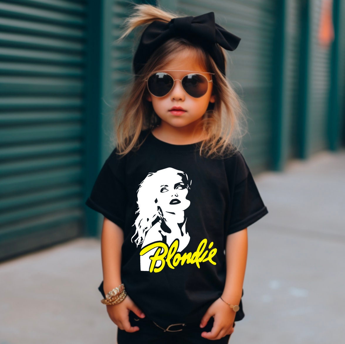 brushandfox Blondie Vintage Inspired Band T-Shirt | Custom Hand Painted Blondie Tee | Distressed Blondie Shirt | Band Tee | Fabric Paint | Band Shirt 