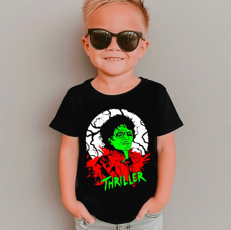 Michael Jackson Thriller Shirt Michael Jackson Kids Thriller Shirt, Kids Halloween Shirt,Kids Halloween Shirt, Michael Jackson Kids Spooky image 1