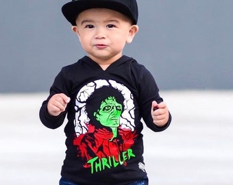 Michael Jackson Thriller Shirt - Michael Jackson Kinder Thriller Shirt, Kinder Halloween Shirt, Kinder Halloween Shirt, Michael Jackson Kids Spooky