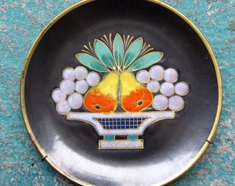 Vintage Swedish Upsala Ekeby Einar Törning Art Deco Black Hand