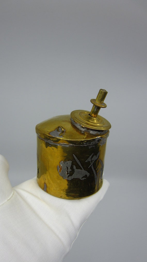 アンティーク / ヴィンテージ スウェーデン製 Skultuna 真鍮オイル缶