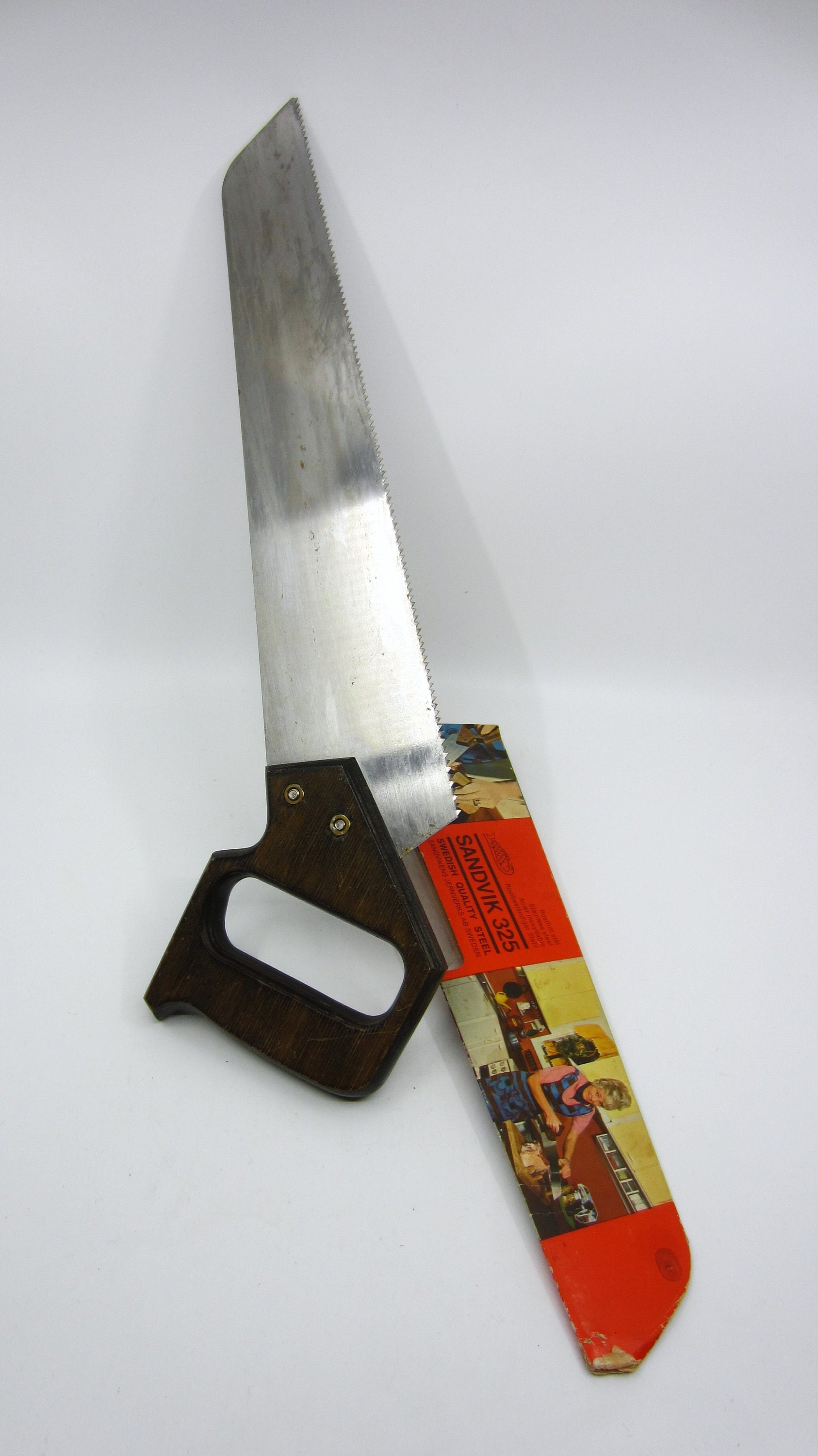 切手32 Vintage Swedish Sandvik 325 Kitchen Saw / Hand Saw in Original
