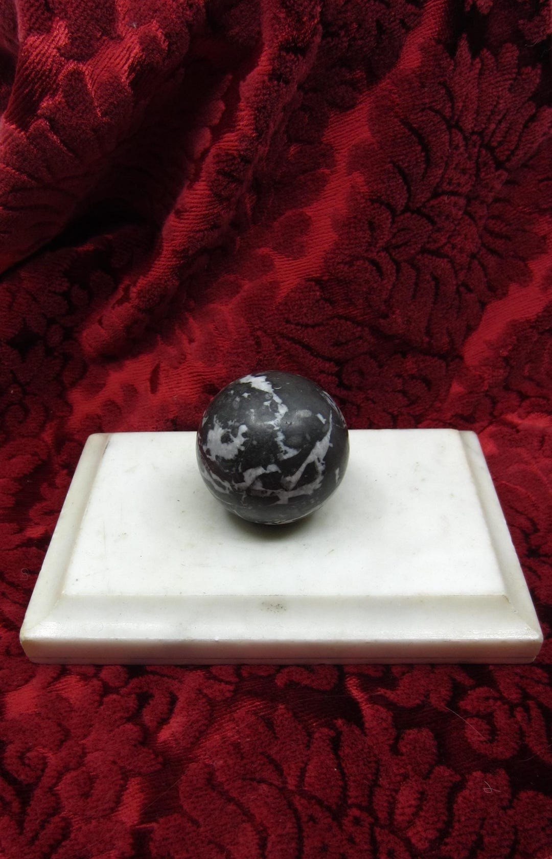 Marbled Paperweights Vintage Italian Paperweight Made of Two Types of Marble Classical ...