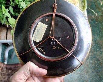 Vintage Swedish Upsala Ekeby Einar Törning Art Deco Black Hand