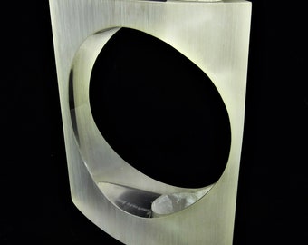 Vintage lucite / acrylic / resin sculpture signed Full Moon Carre D'Art Paris Mid century museum piece 1950s 1960s Contemporary art object