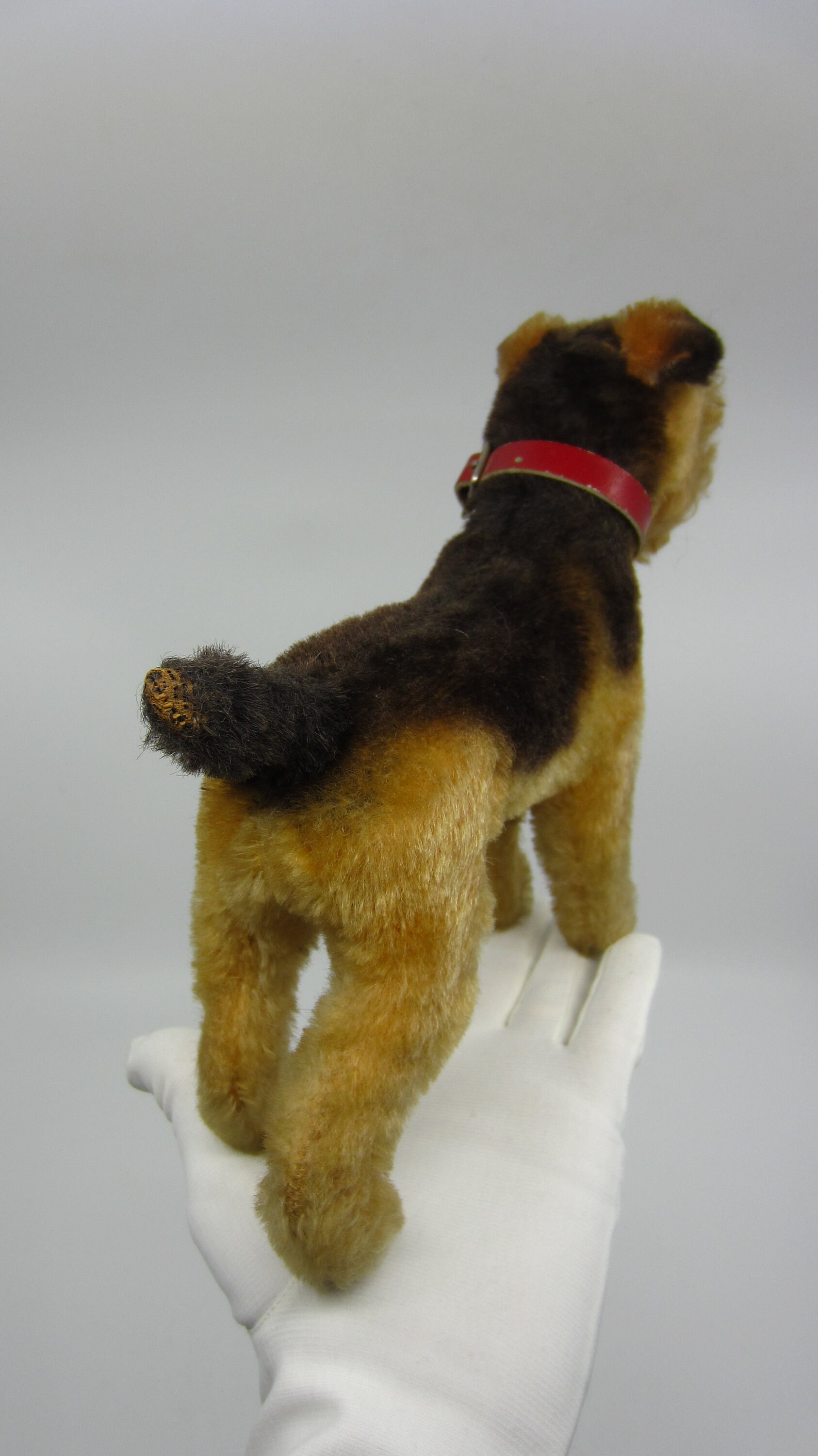 Vintage German Steiff Airedale Terrier Terry Toy Dog 23 Cm