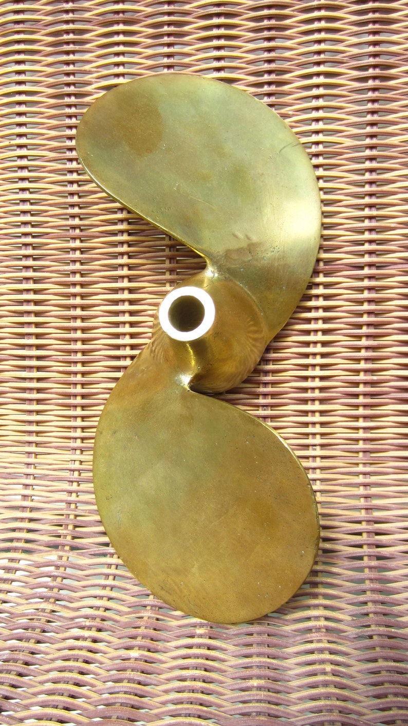 Vintage Swedish Big Brass Boat Propeller Nautical Decor Sweden Etsy