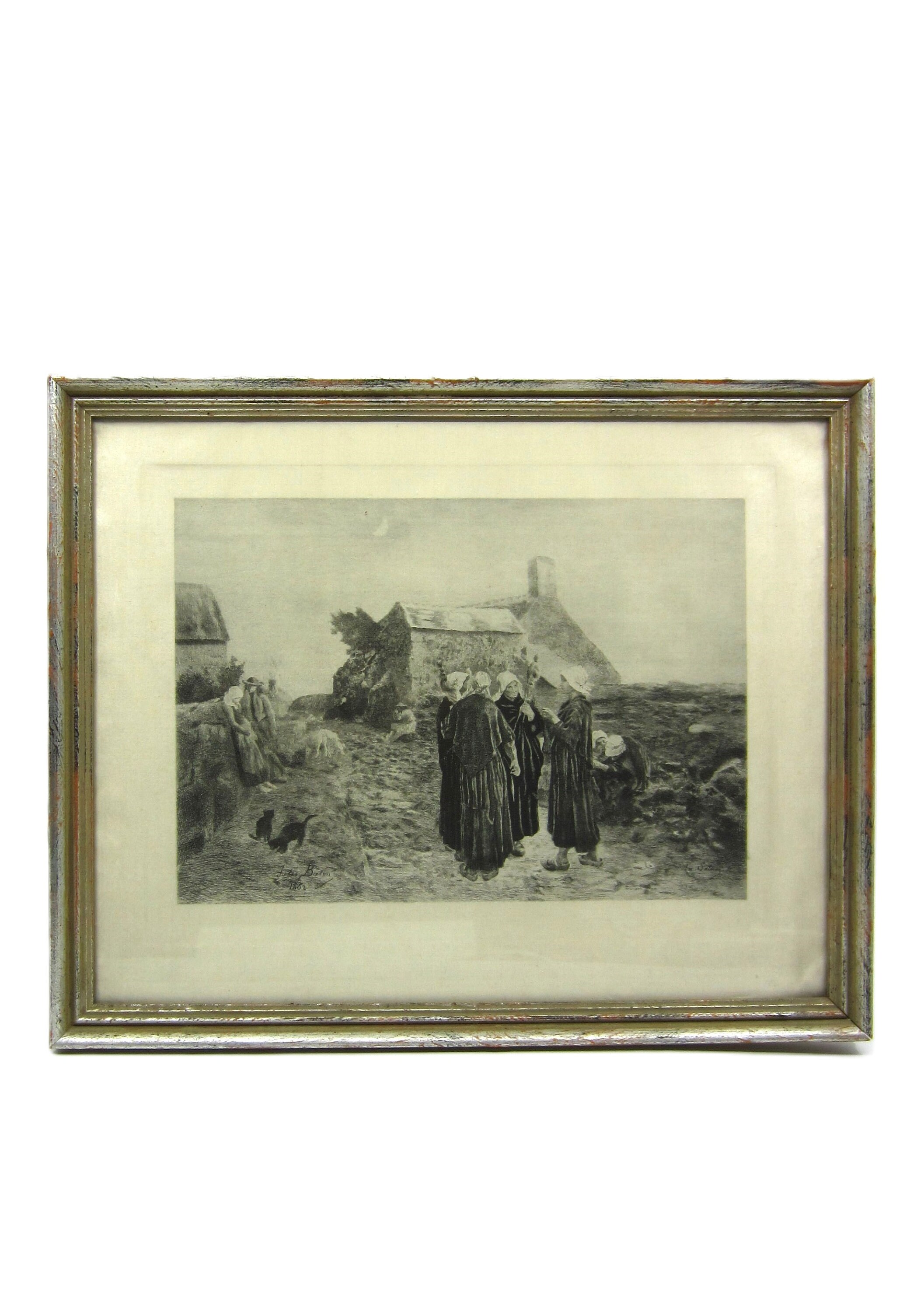 フラワーヴェルサイユ宮殿にて購入 額縁付き Versailles engraving