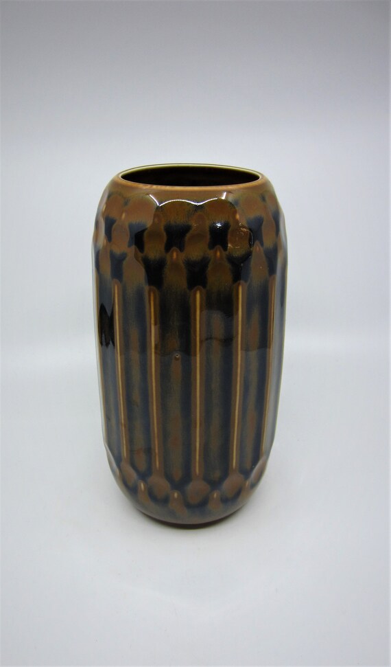 Vintage Swedish Rörstrand Carl Harry Stålhane glazed pottery vase 1960s but almost Art nouveau style Scandinavian fine art ceramics Sweden Vintage Swedish Rörstrand Carl Harry Stålhane glazed pottery vase 1960s but almost Art nouveau style Scandinavian fine art ceramics Sweden