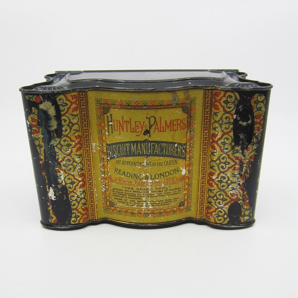 Boîte à Gants étain Huntley & Palmers – Collection V&A – Vintage C1902