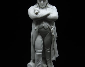Antique bisque Napoleon Bonaparte with arms crossed figure Historical decoration Napoleonic memorabilia Desk decor Classical gift for boss