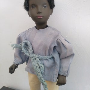 Hand Made Blue Wrap Tunic, fits Sasha, Gregor and others