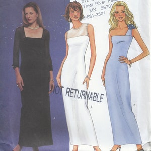 Butterick 3343 - UNCUT - Bridal or Evening Gown dress pattern - Edwardian cut little black dress