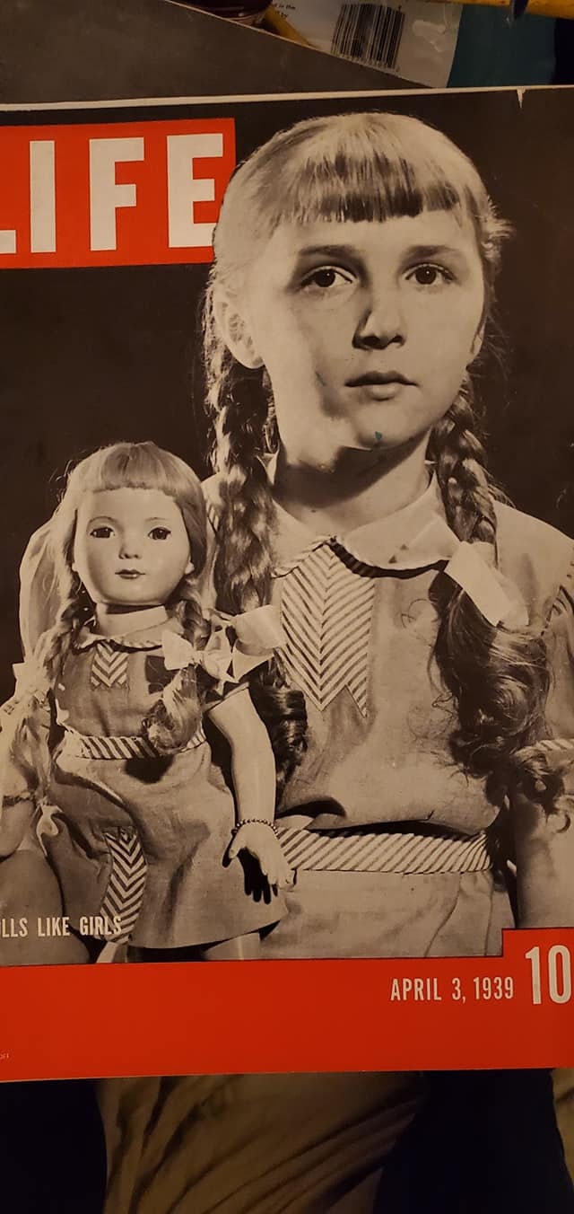 DEWEES COCHRAN人形。エファンビー社。 Reproduction American Child Stamp Doll, by Dewees Cochran for