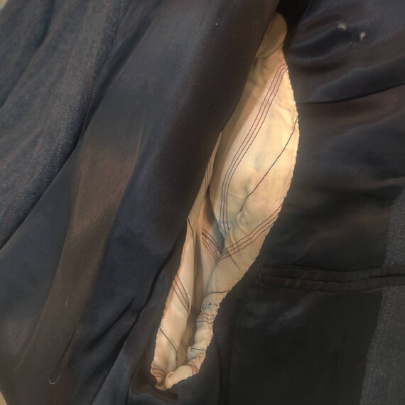 Blue Wool Blazer Suit Jacket - image 8