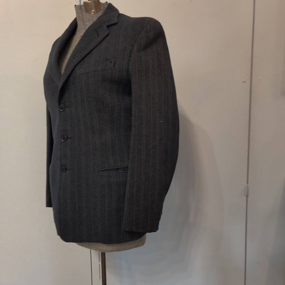 Blue Wool Blazer Suit Jacket - image 3