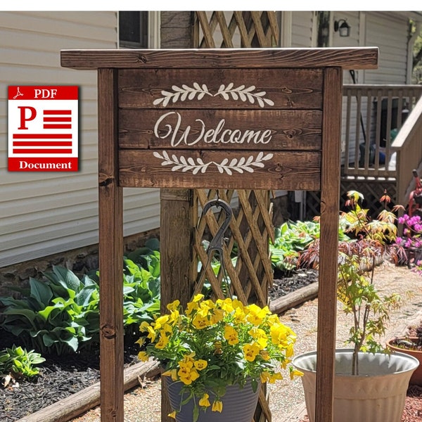 Hanging Basket Welcome Stand PDF file