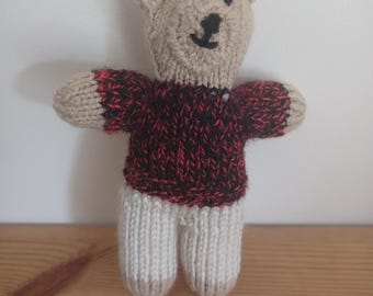 Handgestricktes Teddy Katzen Spielzeug