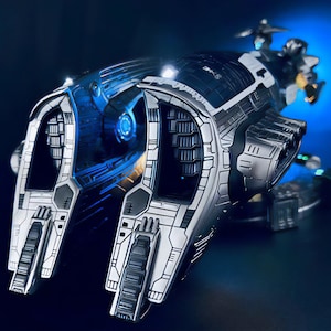 EVE Online Ship Model - Gallente Battleships - Megathron - Megathron Federate Issue SKIN