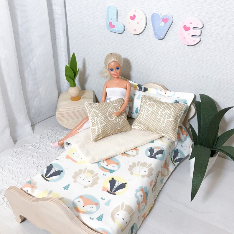 barbie doll bed sheet