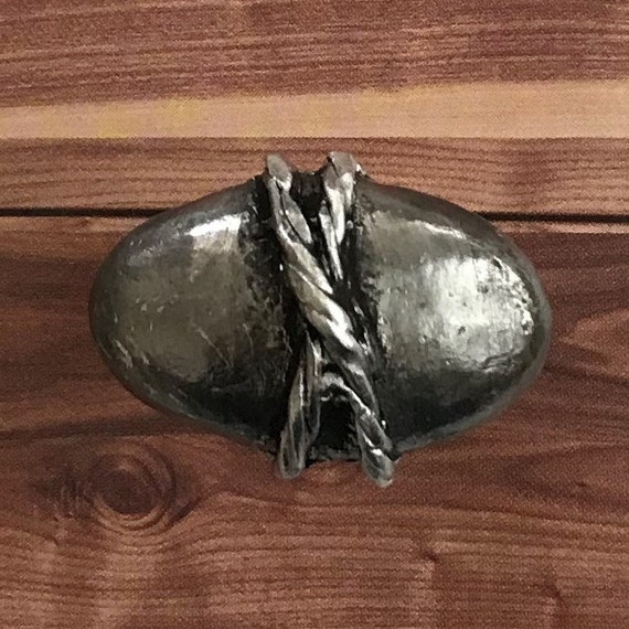 Shinto Stone Knob Zen Drawer Pull Japanese Style Cabinet Etsy