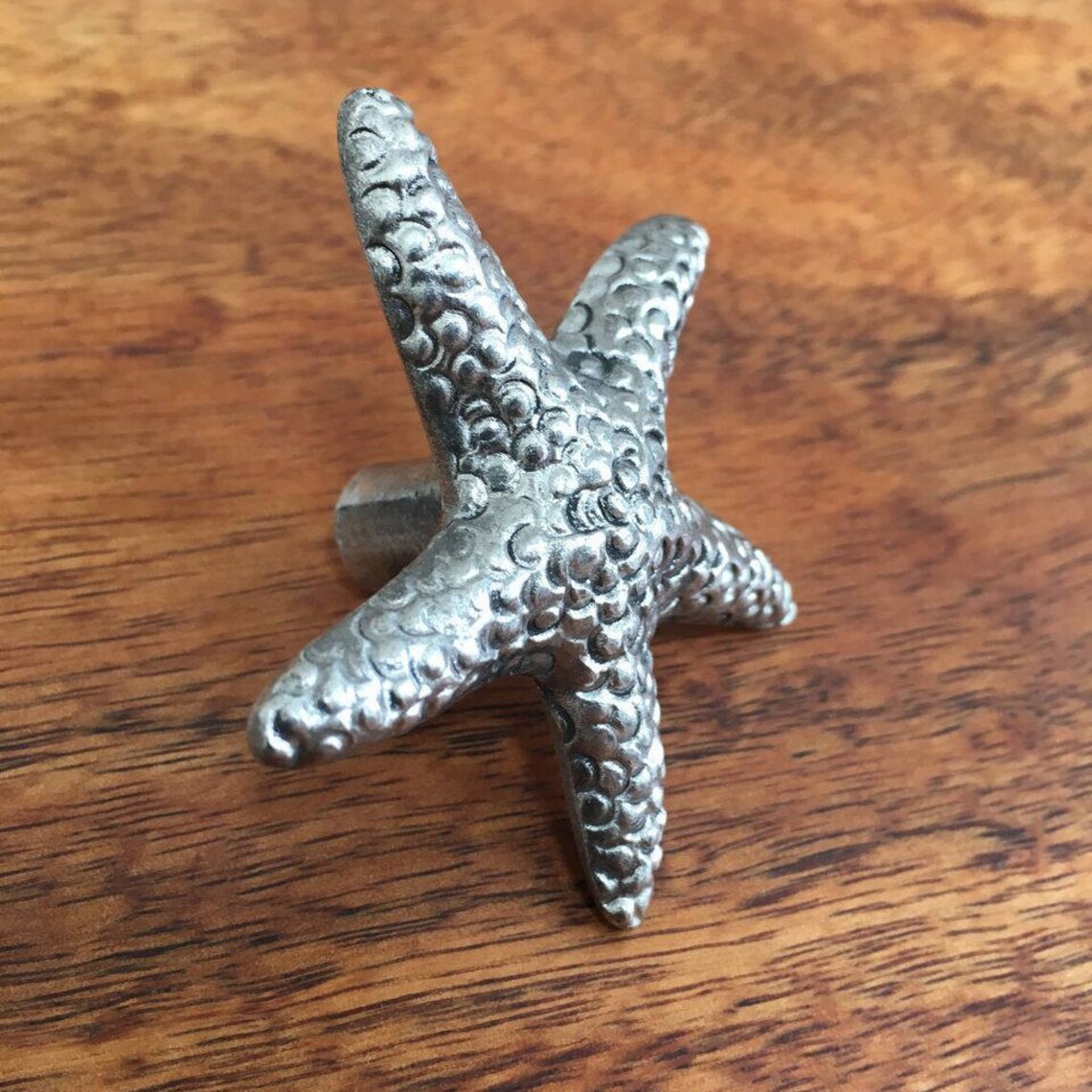 Starfish 1 Knob Seashell Drawer Pull Coastal Knob Etsy