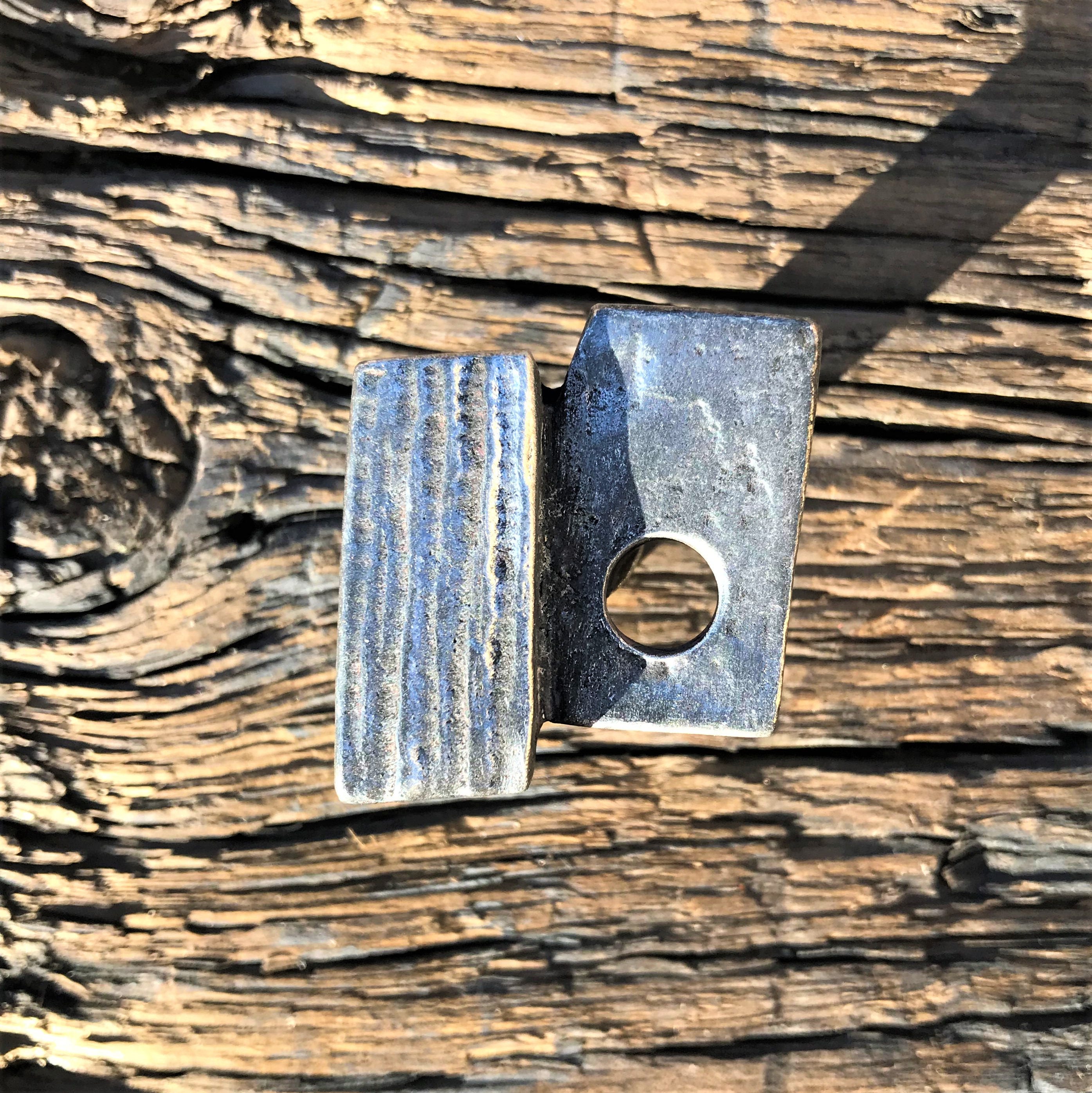 Nogu Knob Lead Free Pewter Zen Cabinet Pull Japanese Style Etsy