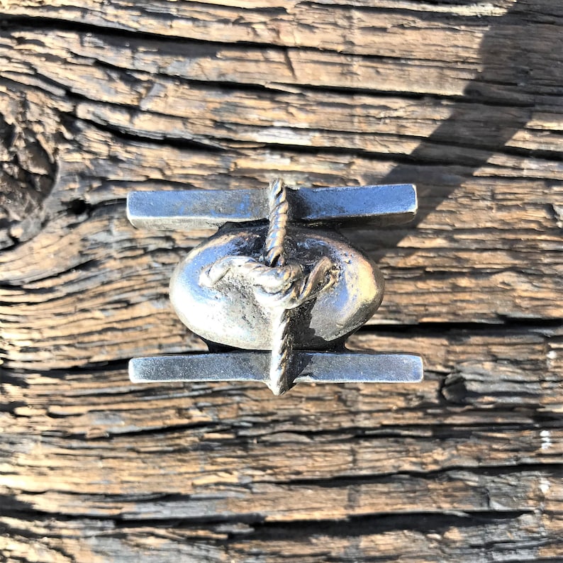 Zen Tied Knob Lead Free Pewter Japanese Style Drawer Pull Etsy