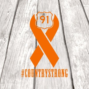 Country Strong. Route 91. Vinyl Decal