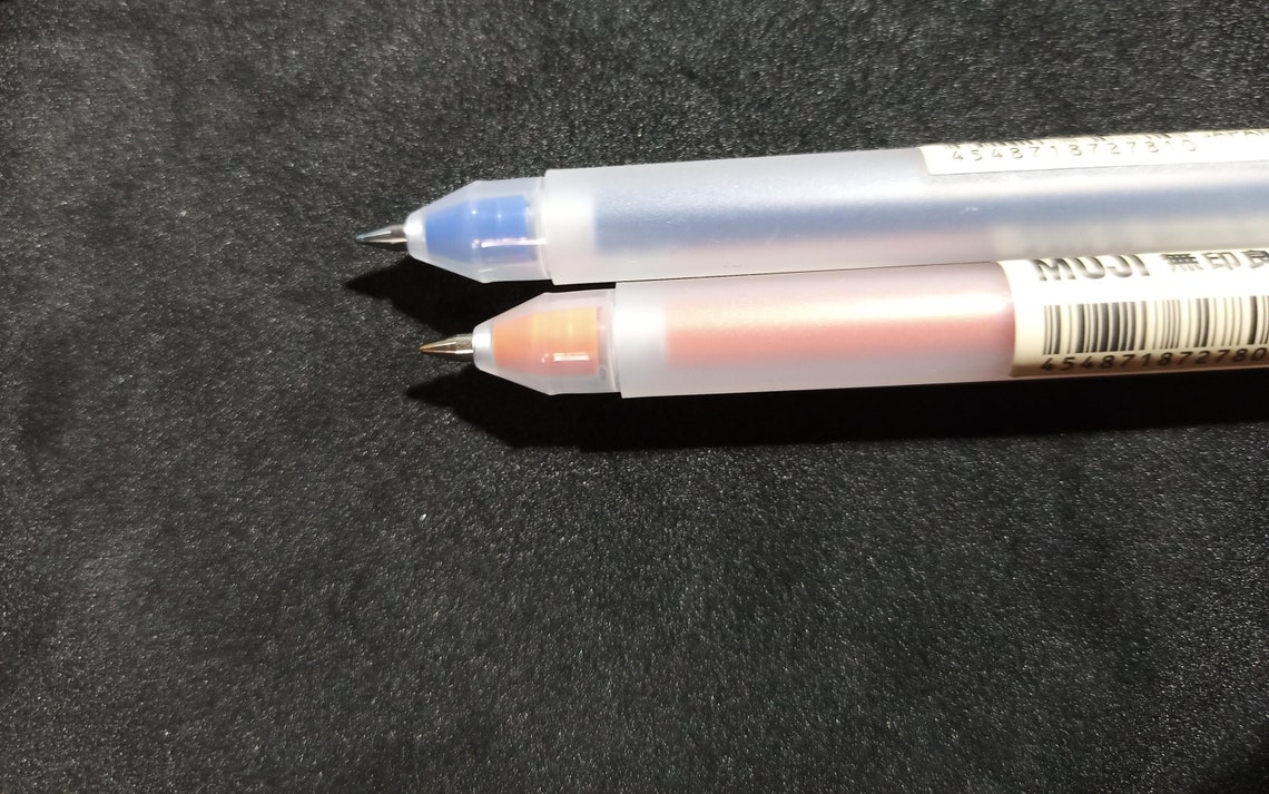 MUJI Gel Ink Ballpoint Pen 0.5mm 9 Color Complete Set Japan Etsy