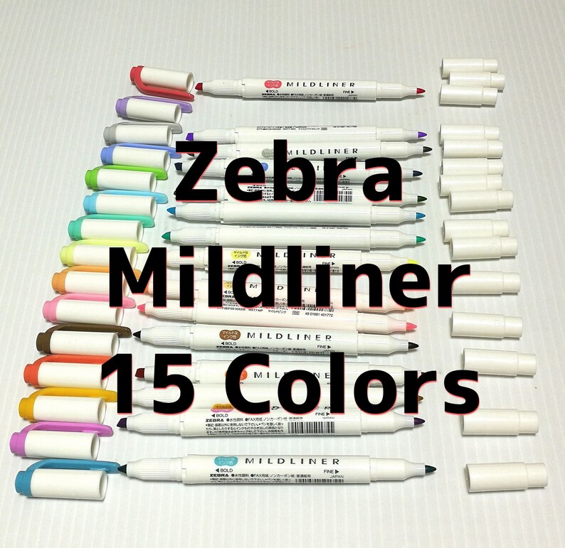 Zebra Mildliner Soft Color Double-Sided Highlighter Marker select one color