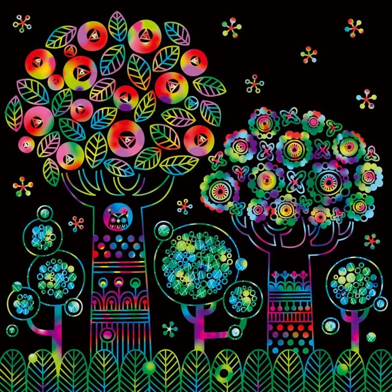 Scratch Art Bookanimals in a Healing World for Adultwith Etsy