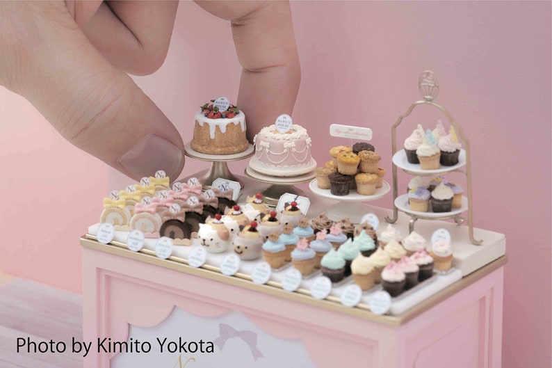 Miniature clay world bag meals and sweets accessories