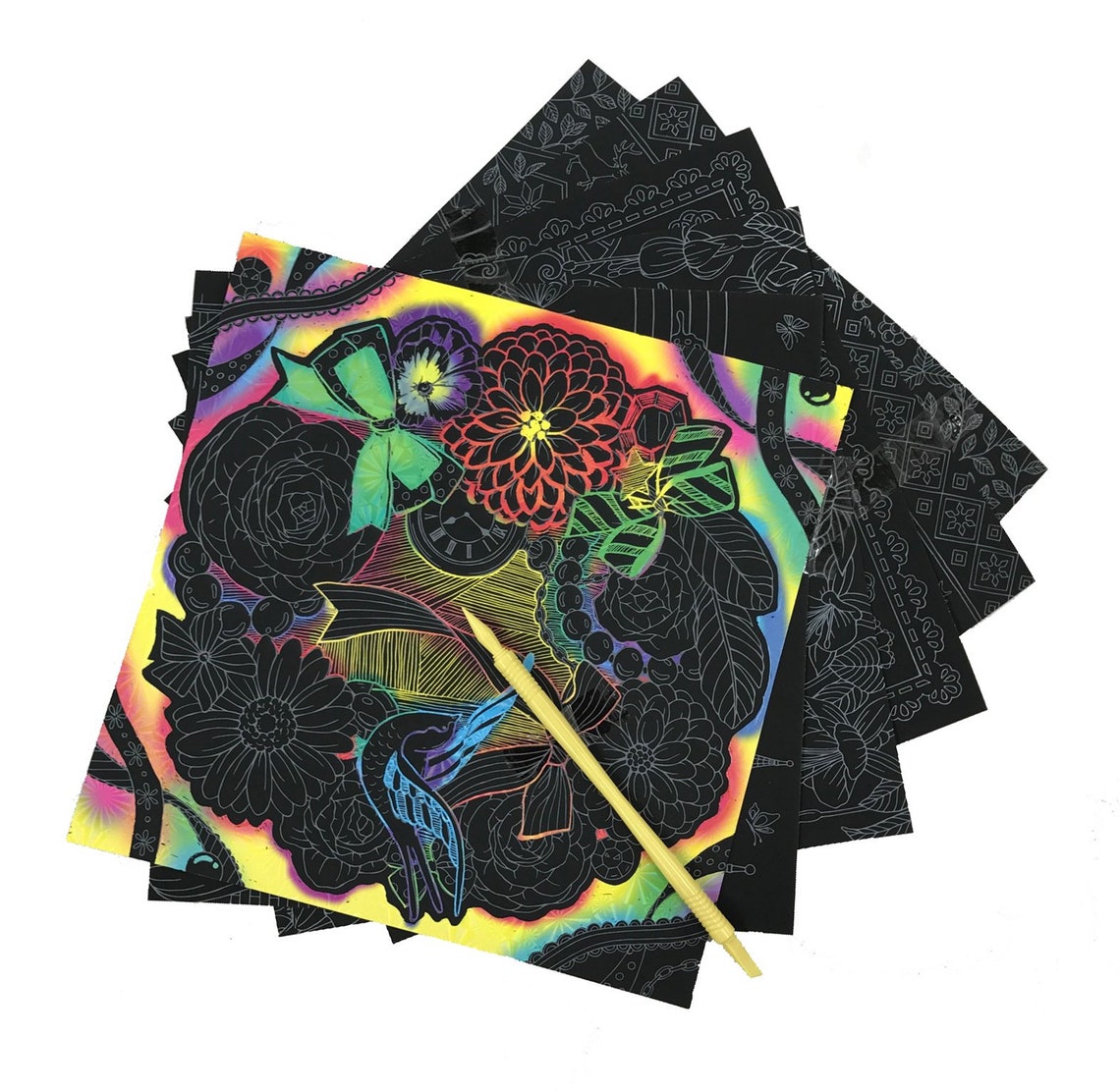 Scratch Art BookEurpean Fantasy For Adultwith original Etsy